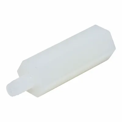 OEM Nylon 6/6 Male-Female Threaded Hex Standoff, #2-56, 3/8 in Lg, Plain - Plastic Male x Female Standoffs