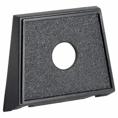 Round panel for mounting switches or indicators in fleet and vehicle electrical systems. Features a 1/2 in square opening and 1 1/2 in outside height. Suitable for standard panel-mount components.