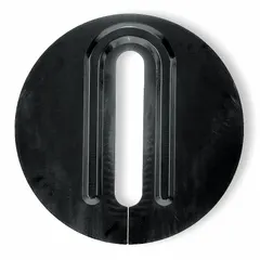 This plastic lid seals sump basins and provides a 2-1/2 inch vent and a 2 inch diameter opening for pipe access. It is compatible with universal series sump basins and is not radon mitigating. Suitable for residential and commercial sump systems to contain odors and debris.