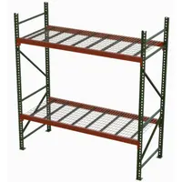 HUSKY RACK & WIRE Pallet Rack Starter Unit: 102 in x 42 in x 8 ft, 16 ga Beams, 14 ga Uprights (MPN 184209635096DS)