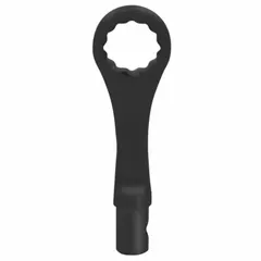 This 12-point box end torque wrench head features a 7/16 in SAE drive size. Designed for use with compatible torque wrench handles, it is suited for applying precise torque to fasteners in maintenance, assembly, and repair tasks.