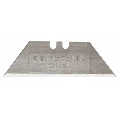 WESTWARD Unbreakable Utility Blade: 2 3/8 in Blade Lg, 23/32 in Blade Wd, 0.031 in Blade Thick - Straight-Edge Standard-Tip Replacement Utility Blades