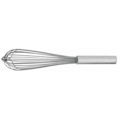 CRESTWARE Whip: 16 in Overall Lg, Stainless Steel Handle, Silver Handle - Whisks