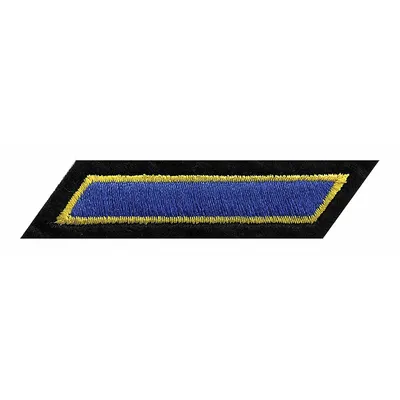 HEROS PRIDE Embroidered Patch: Hashmark, 2 in x 3/8 in, Black/Gold, Felt/Plastic - Embroidered Insignia