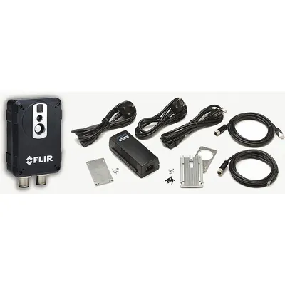 FLIR Infrared Camera Kit: High Temp/Low Temp, 9 Hz Frame Rate, Ethernet Cable - Fixed Location Infrared Cameras w/ Alert