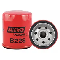 BALDWIN FILTERS Oil Filter: B228, LF3338, 3/4"-16 Thread Size, 3 1/2 in Overall Ht, 3 in Outside Dia
