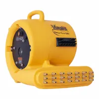 Centrifugal Blower: 92 cfm, Fixed Frame, 115V AC, 1 Speeds, Yellow, Horizontal and Vertical (MPN PDS-21-Yellow)