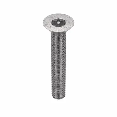 TAMPER PRUF SCREW Tamper Resistant Screw: #10-24 Thread Size, 1 1/4 in Lg, Stainless Steel - Flat Head Tamper-Resistant Machine Screws