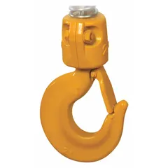 Replacement bottom hook assembly for HARRINGTON NER2 series electric chain hoists. Compatible with 500 lb load capacity. Includes safety latch. Type ER2/NER2.