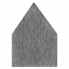 Coated aluminum oxide abrasive on nylon mesh backing. Open coat, gray, medium grade, 120 grit. Tear-style format for non-vacuum detail sanding applications on wood, metal, and painted surfaces.