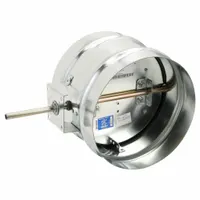 6"dia GSteel Manual Control Dampr: For 6 in Dia, 14 in L, Steel, Single (MPN 3HGN7)