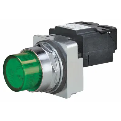 Siemens Pilot Light: 30 mm Panel Mounting Size, Green, LED - LED Pilot-Lights