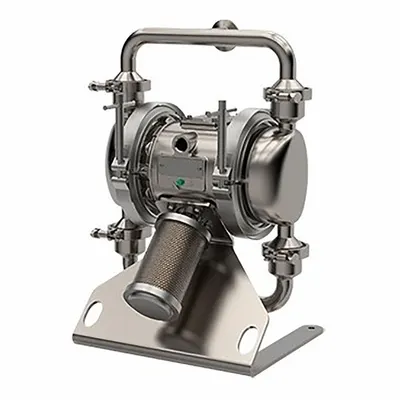 GRACO Pharmaceutical AODD Pump: Stainless Steel, 1 in, Tri-Clamp, 41 gpm - USP Class VI-Compliant Pharmaceutical-Grade AODD Pumps