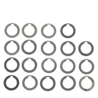 Arbor Spacer Assortment: Inch, 0.875 in Inside Dia, 1.375 in Outside Dia, 3/16 in Keyway Wd, Steel (MPN 24200)