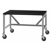 Mobile Equipment Table: 30 in Overall Wd, 35 3/4 in Overall Ht, 6 ft Overall Lg, Epoxy, Steel (MPN 3819102)