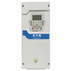 EATON Variable Frequency Drives: In Phase Three, Out Phase Three, 7 1/2 hp, IP21, With Bypass, White (MPN DH1-32025FN-C21C). Key specifications — Style: HVAC Compact AC Drive; Color: White; Output Phase: Three.