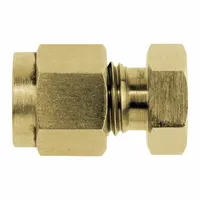 BRENNAN INDUSTRIES Compression Fitting Cap: 5/8 in OD Size, Tube, Brass (MPN N2408-10-B)