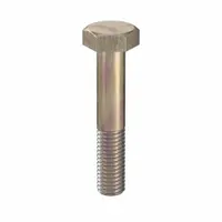 Hex Head Cap Screw: Steel, Class 10.9, Zinc Yellow, M10, Metric, 55 mm lg, Partially Threaded, 50 PK (MPN HC10100551-050P1)