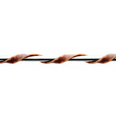 Silicone rubber heating tape for metal surfaces, non-conductive and ungrounded. Requires a separate controller. Measures 24 inches long, 1/2 inch wide, and 1/8 inch thick. Suitable for freeze protection, process heating, or temperature maintenance.