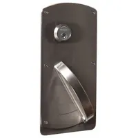 SCHLAGE Door Lockset: Office Lever Locksets, Stainless Steel, ADA Compliant, Ligature-Resistant (MPN L9056P HSLR 630 RH)