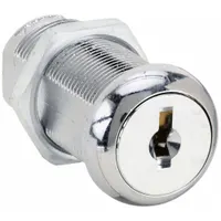 Cam Lock: Std Keyed Cam Lock, Keyed Alike, Zinc Die-Cast, Chrome-Plated, 1 1/2 in Straight Cam Lg (MPN G CR08751203PCSM1)