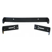 CODE 3 Plate Bracket: License Plate Bracket, Black, Aluminum, 1 1/2 in Lg, 1 1/4 in Ht, 12 1/2 in Wd (MPN XT3LPBKT)