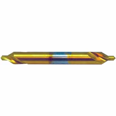KEO Center Drill: Plain Type, #2, 90°, 5 in Overall Lg - Plain-Tip Center Drills
