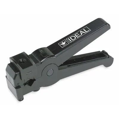 IDEAL Cable Stripper: Manual, 1/4 in, For RG-59/RG-6 Cable Designation, 5 in Overall Lg - Data & Coaxial Cable Strippers