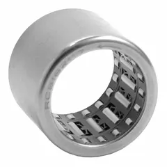 The KOYO FCB-8 is a single-direction needle roller clutch and bearing assembly with an 8 mm bore, 14 mm OD, and 20 mm overall width. It features three rows of rollers in an open, non-full complement design, constructed from alloy steel. This metric bearing is used in applications requiring compact radial support and one-way overrunning or indexing, such as in packaging, printing, and conveyor systems.