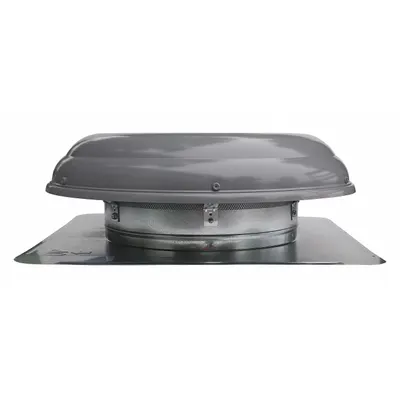 Dayton Attic Exhaust Fan: Roof Mount, Electric Motor, Max. 2,100 sq ft Attic, 1,500 cfm Max. - Roof-Mount Attic Exhaust Fans