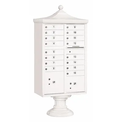 SALSBURY INDUSTRIES Cluster Box Unit: CBU, 18 Doors, Horizontal, 71 3/4 in H x 31 in W x 18 1/2 in D - Multi-Unit Mailboxes