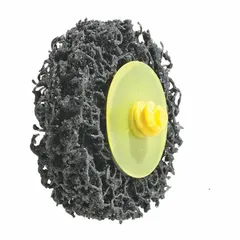 This 2-inch diameter disc uses coarse aluminum oxide abrasive for general purpose surface conditioning on all metals. It is suitable for cleaning, finishing, and removing rust, paint, or light weld spatter in industrial maintenance and fabrication tasks.