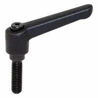JW WINCO Adjustable Handles; Adjustable Levers: Plastic w/ Steel Thread, 3/8"-16 Thread, 3.62 in Lg (MPN 6T40F36K)