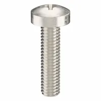 Machine Screw: M3x0.50 Thread Size, 12 mm Lg, 316, Stainless Steel, Plain, Pan, Phillips, 100 PK (MPN ZSCRW-450)