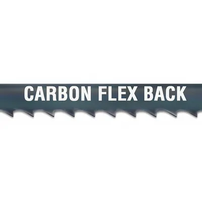 MORSE Band Saw Blade: Carbon Steel, 5 ft 4-1/2 in, Flex Back, 1/2 in Blade Wd - Wood-Cutting Blades for Curved Cuts
