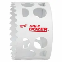 MILWAUKEE Hole Saw: 3 in Saw Dia., 3.5 Teeth per Inch, 1 5/8 in Max. Cutting Dp, 5/8"-18 Thread Size (MPN 49-56-9637)