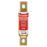 LITTELFUSE Fuse: JLS Series, Class J, Bolt-On Body, Fast-Acting, 100 A, 600 V AC, Non-Indicating (MPN JLS100)