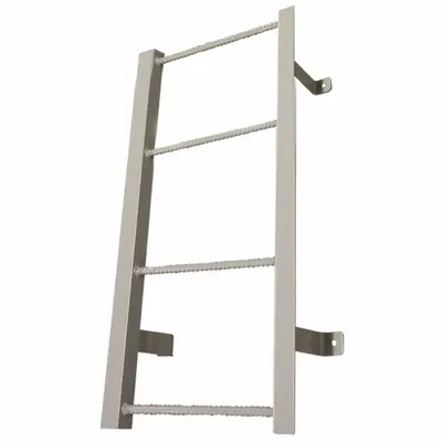 COTTERMAN Fixed Ladder: 3 ft Overall Ht, 21 in Overall Wd, Steel, 300 lb Load Capacity - Fixed Ladders