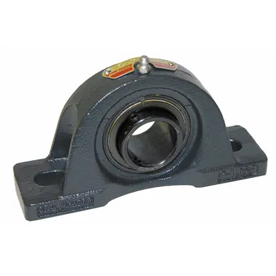 SEALMASTER Pillow Block Bearing: 5/8 in Bore, Cast Iron, Set Screws - Low-Base Pillow Block Ball Bearings
