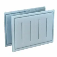 Link Air Filter: 25 in x 22 in x 1 in, 22 in Section Wd, 3 Sections, 3 Ply, MERV 8