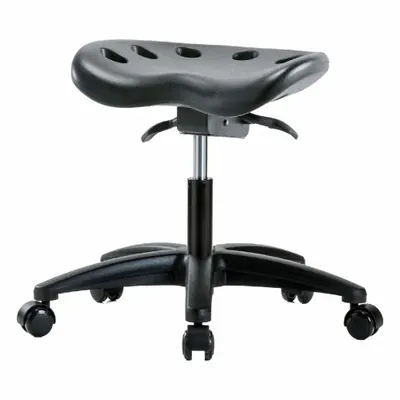 OEM Tractor Stool: Polyurethane, Ht Range 16 1/2 in to 21 1/2 in, 17 in Seat Wd - Polyurethane Lab Stools