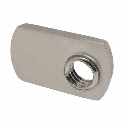 80/20 T-Slot Framing System Fasteners: 5/16"-18 Size, 15/64 in Thread Lg, 15 Series - Slide-In T-Nuts