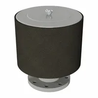 SOLBERG Intake Exposed Filter: 4 in Flange Inlet Size, 520 scfm, 14 in Overall Ht, 12 in Outside Dia (MPN FT-274P-400F)