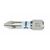 WERA Insert Bit: Insert Bit, Imperial, PH1 Bit Industry Size, #1 Bit Size, Std, 1 in Overall Lg, Hex (MPN 05071010001)