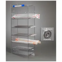 Serological Pipette Holder: 4 7/8 in Overall Wd, 24 5/8 in Overall Ht, 11 in Overall Lg, PETG, Clear (MPN PGSERPIP6-M)