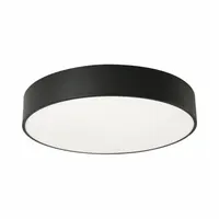 LED Flush Mount: 24 in Dia, Black, 4 in Ht, 2,100 lm, 2700K/3000K/3500K/4000K/5000K, 35 W, 4 in Lg (MPN BAYF24LAJUDBK)