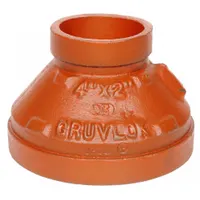 GRUVLOK Metal Pipe Straight: Concentric Reducer, 2 1/2 in x 1 1/2 in, Ductile Iron, 300 psi @ 150° F (MPN 0390028389)