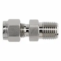 BRENNAN INDUSTRIES Compression Fitting Straight: 1 in OD x 1 in Pipe Fitting Size, Stainless Steel (MPN NS2404-16-16-SS)