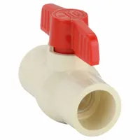 APPROVED VENDOR Manual Two-Way Ball Valve: 1 1/4 in Size, CPVC, Straight, Socket x Socket, One-Piece (MPN 107-126)