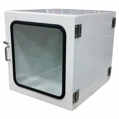 PORTA-FAB Pass-Through PT-2424, 24 in x 24 in, Steel, Hinged Door - Pass-Throughs for Cleanrooms